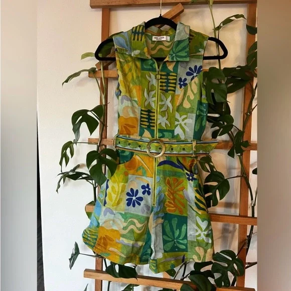 Nine Lives Bazaar Ace Romper - Jungle - Picture 2 of 9